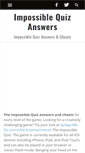 Mobile Screenshot of impossiblequiz-answers.com