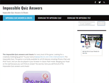 Tablet Screenshot of impossiblequiz-answers.com